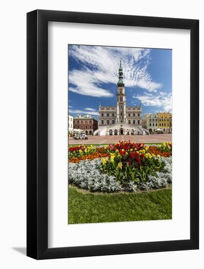 Europe, Poland, Lublin Voivodeship, Zamosc, Market Square and Town Hall-Mikolaj Gospodarek-Framed Photographic Print