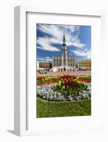 Europe, Poland, Lublin Voivodeship, Zamosc, Market Square and Town Hall-Mikolaj Gospodarek-Framed Photographic Print