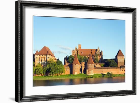 Europe, Poland, Pomerania, Medieval Malbork Castle, Marienburg Fortress of Mary, UNESCO Site-Christian Kober-Framed Photographic Print