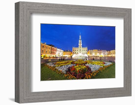Europe, Poland, Zamosc, Rynek Wielki, Old Town Square, Town Hall, Unesco-Christian Kober-Framed Photographic Print