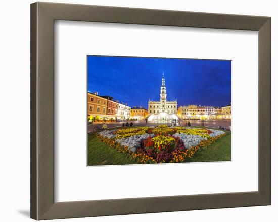 Europe, Poland, Zamosc, Rynek Wielki, Old Town Square, Town Hall, Unesco-Christian Kober-Framed Photographic Print