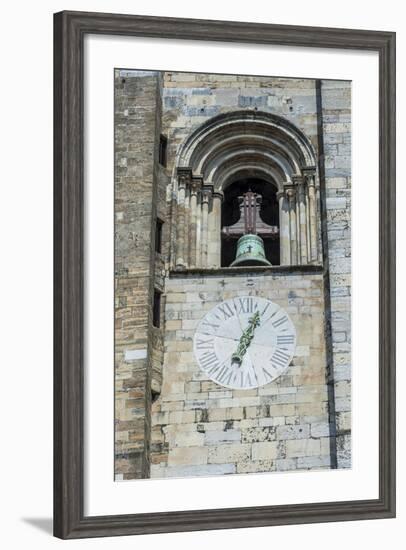 Europe, Portugal, Lisbon, Clock and Bell Tower of Lisbon Cathedral-Lisa S. Engelbrecht-Framed Photographic Print