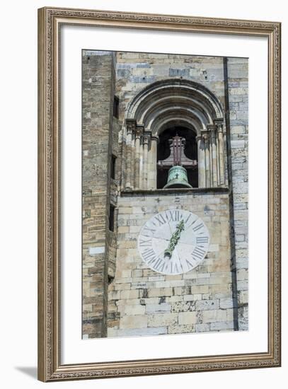 Europe, Portugal, Lisbon, Clock and Bell Tower of Lisbon Cathedral-Lisa S. Engelbrecht-Framed Photographic Print