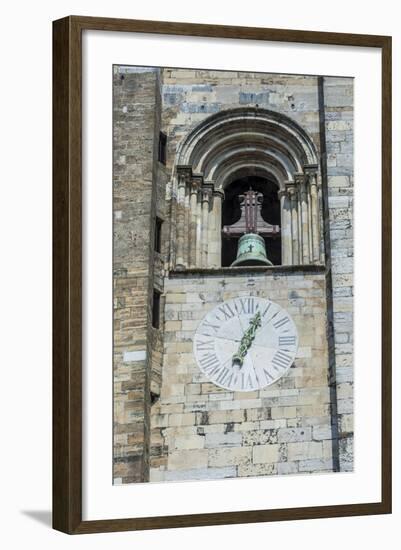 Europe, Portugal, Lisbon, Clock and Bell Tower of Lisbon Cathedral-Lisa S. Engelbrecht-Framed Photographic Print