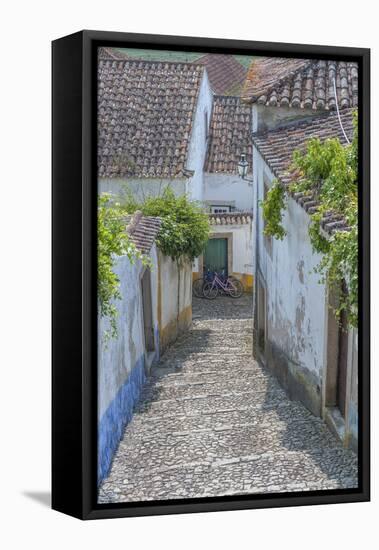 Europe, Portugal, Obidos, Cobblestone Steps-Lisa S^ Engelbrecht-Framed Premier Image Canvas