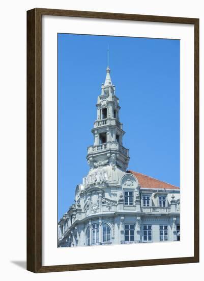 Europe, Portugal, Oporto, Bbva Building in Liberty Square-Lisa S. Engelbrecht-Framed Photographic Print