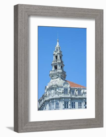 Europe, Portugal, Oporto, Bbva Building in Liberty Square-Lisa S. Engelbrecht-Framed Photographic Print