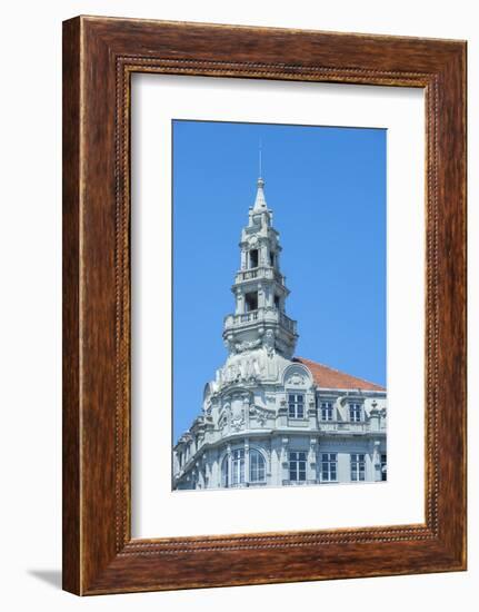 Europe, Portugal, Oporto, Bbva Building in Liberty Square-Lisa S. Engelbrecht-Framed Photographic Print