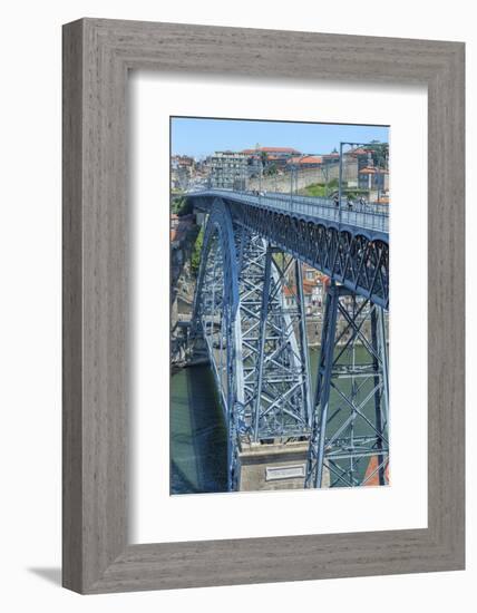 Europe, Portugal, Oporto, Douro River, Dom Luis I Bridge-Lisa S. Engelbrecht-Framed Photographic Print