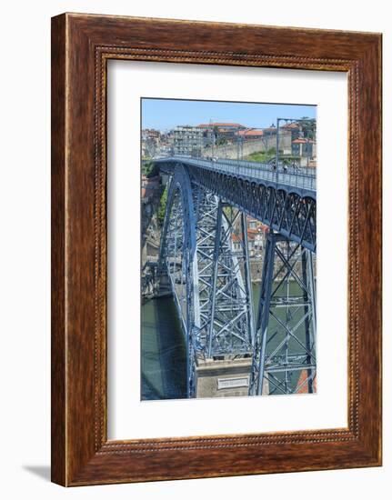 Europe, Portugal, Oporto, Douro River, Dom Luis I Bridge-Lisa S. Engelbrecht-Framed Photographic Print