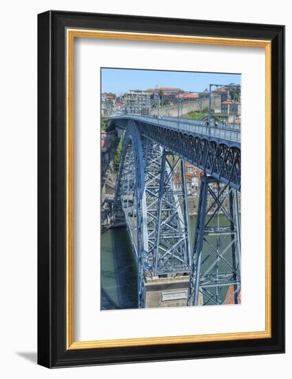 Europe, Portugal, Oporto, Douro River, Dom Luis I Bridge-Lisa S. Engelbrecht-Framed Photographic Print