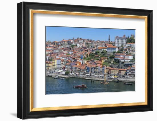 Europe, Portugal, Oporto, Douro River, Rabelo Ferry Boat-Lisa S. Engelbrecht-Framed Photographic Print