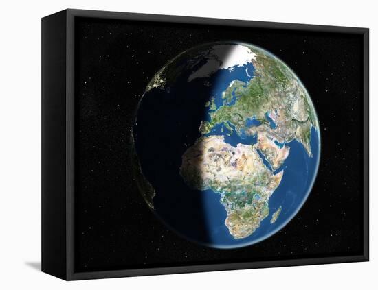 Europe, Satellite Image-PLANETOBSERVER-Framed Premier Image Canvas