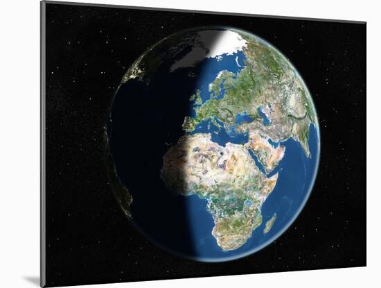 Europe, Satellite Image-PLANETOBSERVER-Mounted Photographic Print