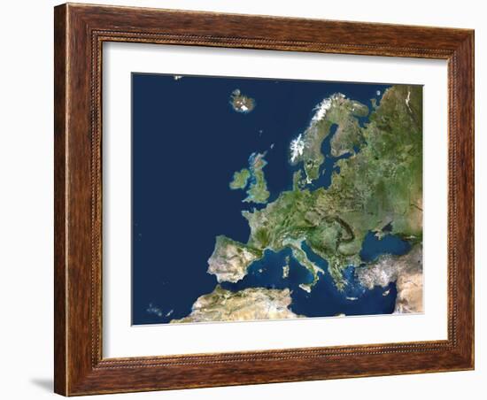 Europe, Satellite Image-PLANETOBSERVER-Framed Photographic Print