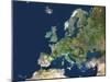 Europe, Satellite Image-PLANETOBSERVER-Mounted Photographic Print