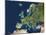 Europe, Satellite Image-PLANETOBSERVER-Mounted Photographic Print