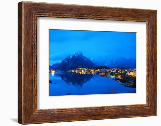 Europe, Scandinavia, Norway, Lofoten Islands, Moskenesoy, Reine-Christian Kober-Framed Photographic Print