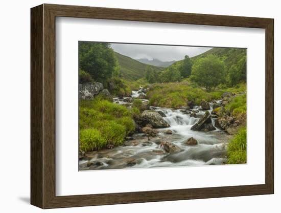 Europe, Scotland, Cairngorm National Park. Mountain Stream Cascade-Cathy & Gordon Illg-Framed Photographic Print