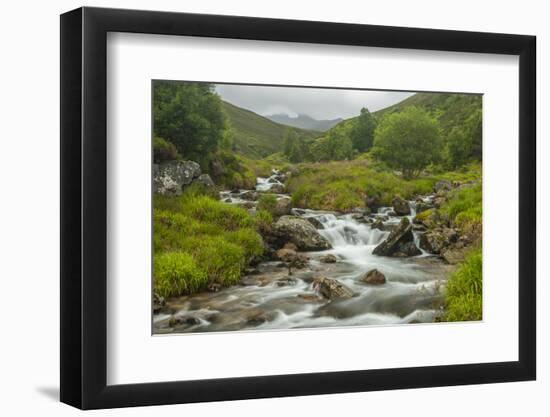 Europe, Scotland, Cairngorm National Park. Mountain Stream Cascade-Cathy & Gordon Illg-Framed Photographic Print