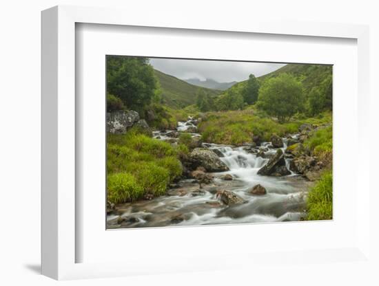 Europe, Scotland, Cairngorm National Park. Mountain Stream Cascade-Cathy & Gordon Illg-Framed Photographic Print