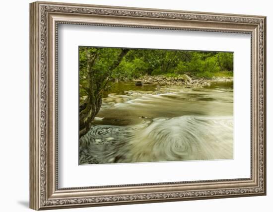 Europe, Scotland, Cairngorm National Park. Swirling Water in Stream-Cathy & Gordon Illg-Framed Photographic Print