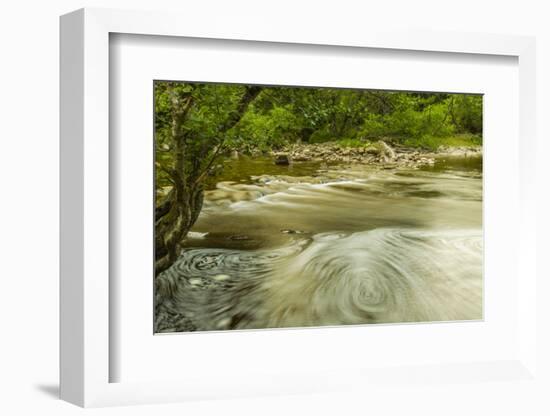 Europe, Scotland, Cairngorm National Park. Swirling Water in Stream-Cathy & Gordon Illg-Framed Photographic Print