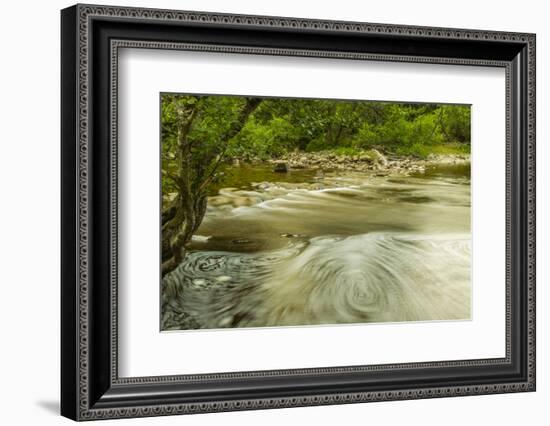 Europe, Scotland, Cairngorm National Park. Swirling Water in Stream-Cathy & Gordon Illg-Framed Photographic Print