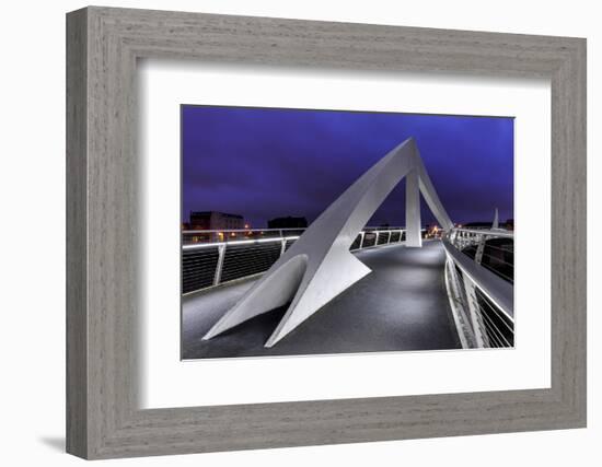 Europe, Scotland, Glasgow, Tradeston Bridge-Mark Sykes-Framed Photographic Print