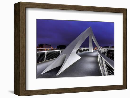 Europe, Scotland, Glasgow, Tradeston Bridge-Mark Sykes-Framed Photographic Print