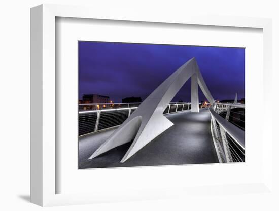 Europe, Scotland, Glasgow, Tradeston Bridge-Mark Sykes-Framed Photographic Print