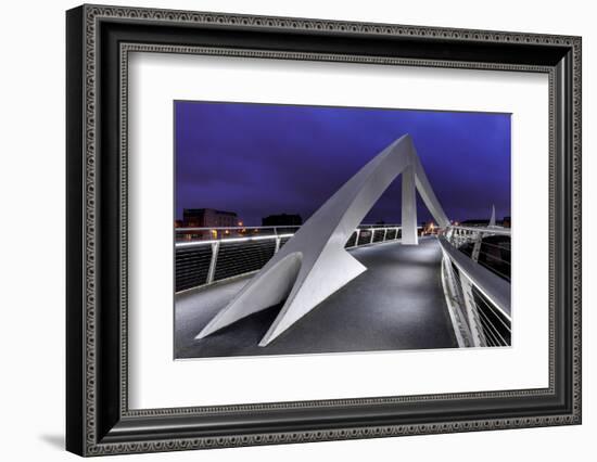 Europe, Scotland, Glasgow, Tradeston Bridge-Mark Sykes-Framed Photographic Print