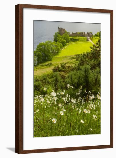 Europe, Scotland, Loch Ness. Landscape of Castle Urquhart Ruins-Cathy & Gordon Illg-Framed Photographic Print