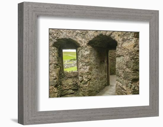 Europe, Scotland, Shetland Islands. Muness Castle Ruins-Cathy & Gordon Illg-Framed Photographic Print