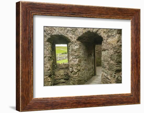 Europe, Scotland, Shetland Islands. Muness Castle Ruins-Cathy & Gordon Illg-Framed Photographic Print