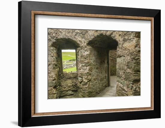 Europe, Scotland, Shetland Islands. Muness Castle Ruins-Cathy & Gordon Illg-Framed Photographic Print