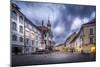 Europe, Slovenia, Ljubljana - Town Hall And The Main Square Of The Capital Of Slovenia-Aliaume Chapelle-Mounted Photographic Print