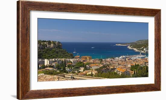 Europe, South of France, Mediterranean Coast, Cassis, Harbour Bay, Sailboats-Chris Seba-Framed Photographic Print