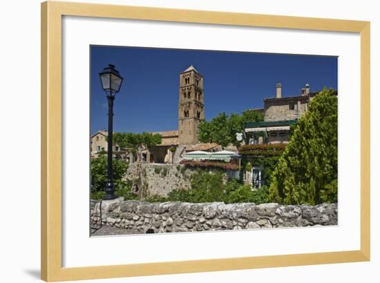 Europe, South of France, Provence, Verdon Gorges, Moustiers-Ste. Marie, Promenade, Townscape-Chris Seba-Framed Photographic Print