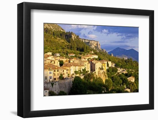 Europe, South of France, Provence, Verdon Gorges, Moustiers-Ste. Marie, Sunset-Chris Seba-Framed Photographic Print