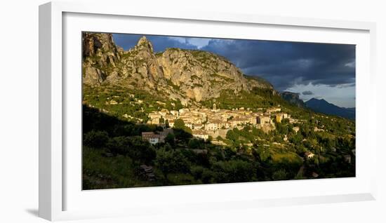 Europe, South of France, Provence, Verdon Gorges, Moustiers-Ste. Marie, Sunset-Chris Seba-Framed Photographic Print