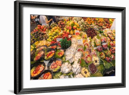 Europe, Spain, Barcelona, St. Josep La Boqueria, Food Market, Fruit-Lisa S. Engelbrecht-Framed Photographic Print