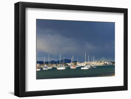 Europe, Spain, Majorca, Fishing Village Porto Colom, Harbour-Chris Seba-Framed Photographic Print