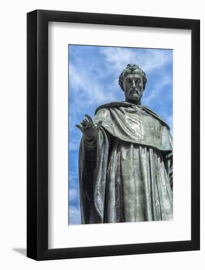 Europe, Spain, Salamanca, Statue of Frei Luis de Leon-Lisa S. Engelbrecht-Framed Photographic Print