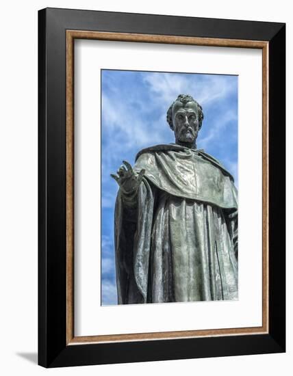 Europe, Spain, Salamanca, Statue of Frei Luis de Leon-Lisa S. Engelbrecht-Framed Photographic Print