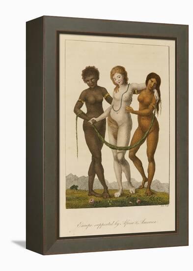 Europe Supported by Africa and America, circa 1796-William Blake-Framed Premier Image Canvas