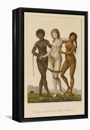 Europe Supported by Africa and America, circa 1796-William Blake-Framed Premier Image Canvas