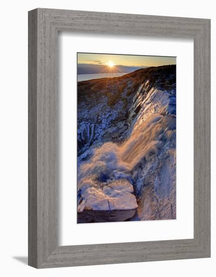 Europe, Sweden,  Abisko National Park, Waterfall-Bernd Rommelt-Framed Photographic Print