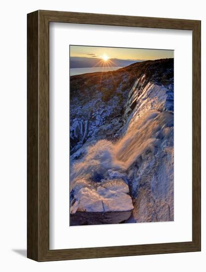 Europe, Sweden,  Abisko National Park, Waterfall-Bernd Rommelt-Framed Photographic Print