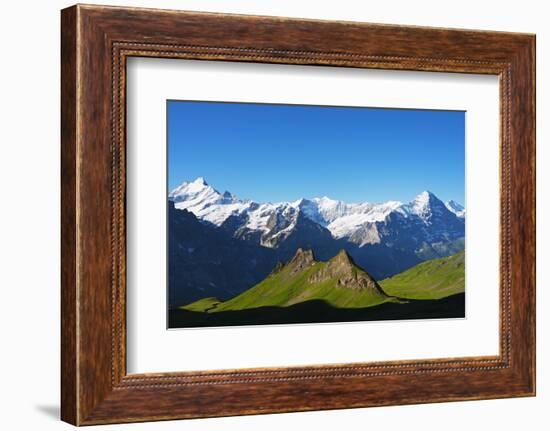 Europe, Switzerland, Swiss Alps Jungfrau-Aletsch UNESCO World Heritage Site-Christian Kober-Framed Photographic Print